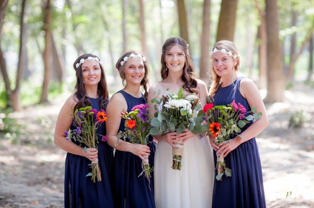 Holly and her bridesmaids